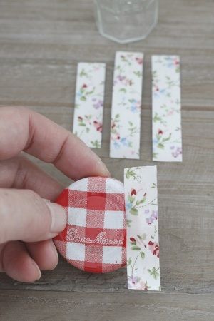 クラフトテープで簡単かわいくアレンジ★ミニジャム瓶