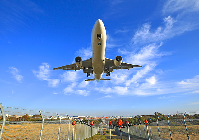 飛行機　撮影　伊丹空港　千川土手