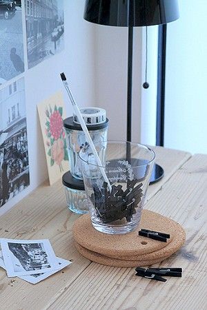 リースのように楽しむ手づくりクリップボード