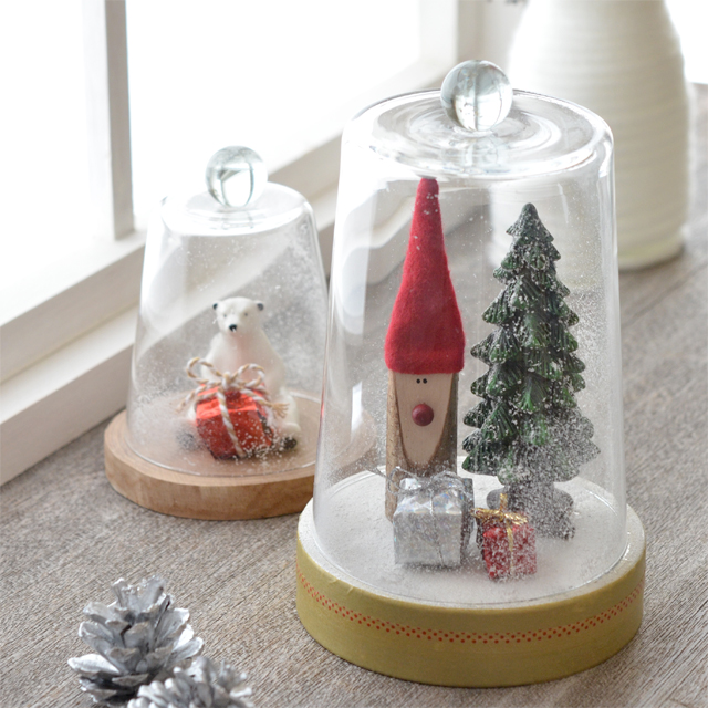 クリスマスを素敵に飾ろう☆ ダイソー「うすぐらす」を使ったガラスドームの作り方