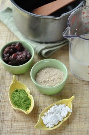 抹茶のくずプリン