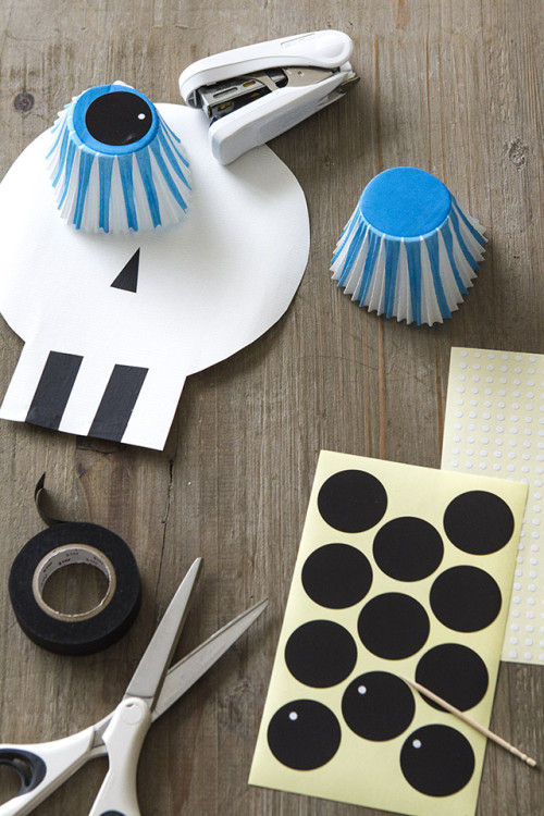 ユニークなスカルをベーキングカップで作っちゃおう!!