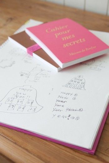 持ち運び用のネタ帳と、アイディアをイラストで描きこんだスケッチブック。