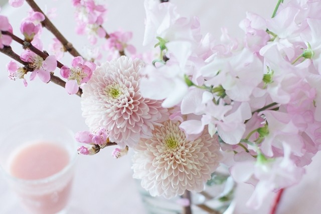 春の花色配色 ピンク濃淡 ひな祭りの花 大人っぽくセンスよく活けるコツ 窪田千紘フォトスタイリングwebマガジン Klastyling Powered By ライブドアブログ