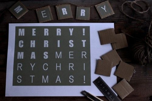 廃材利用? ダンボールでクリスマスツリー