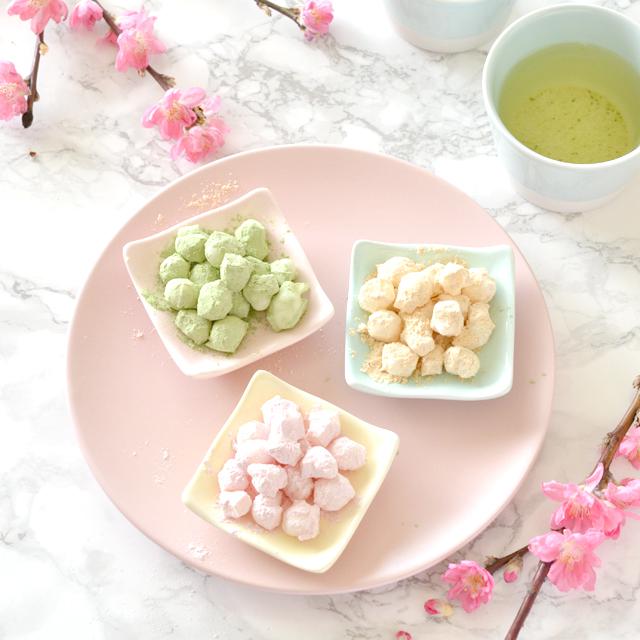 余った餅を簡単リメイク☆3色ひなあられの作り方
