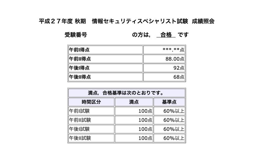 情報セキュリティスペシャリスト試験に合格したので勉強方法を紹介します Klx Tech Blog