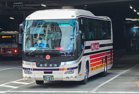 熊本電気鉄道 熊本200か1217 : 🚌BUS画像館熊本🚏くまモンのIC