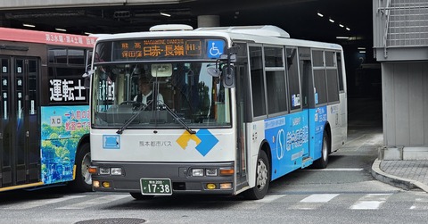 熊本都市バス 熊本200か1738 : 🚌BUS画像館熊本🚏九州産交バス 空港