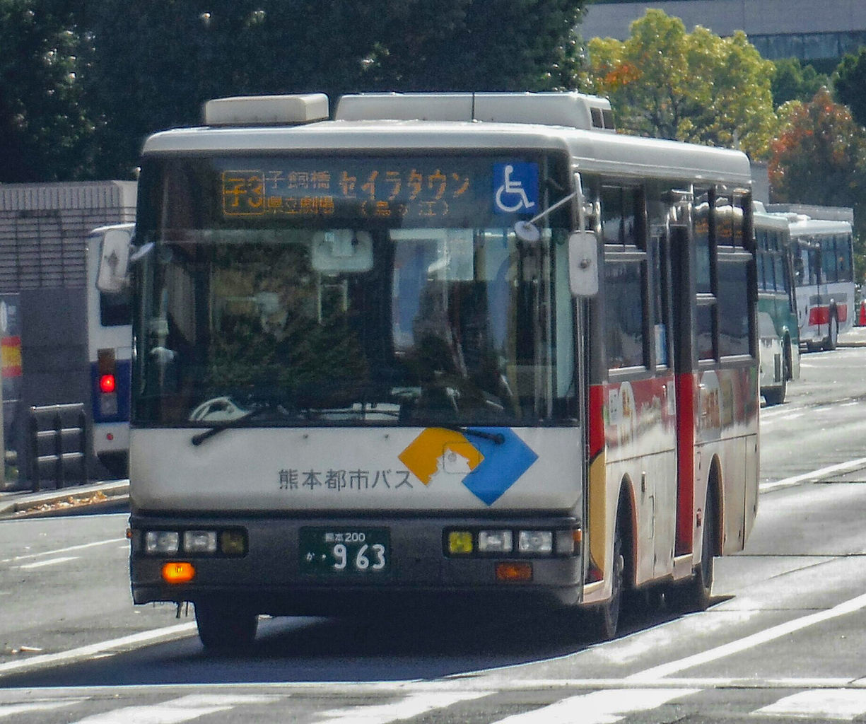 熊本都市バス 熊本200か963 ｂｕｓ画像館熊本 夜間高速サンライズ号 京都 大阪 神戸ー熊本 京都発は10 29より 熊本発は10 30より運行再開
