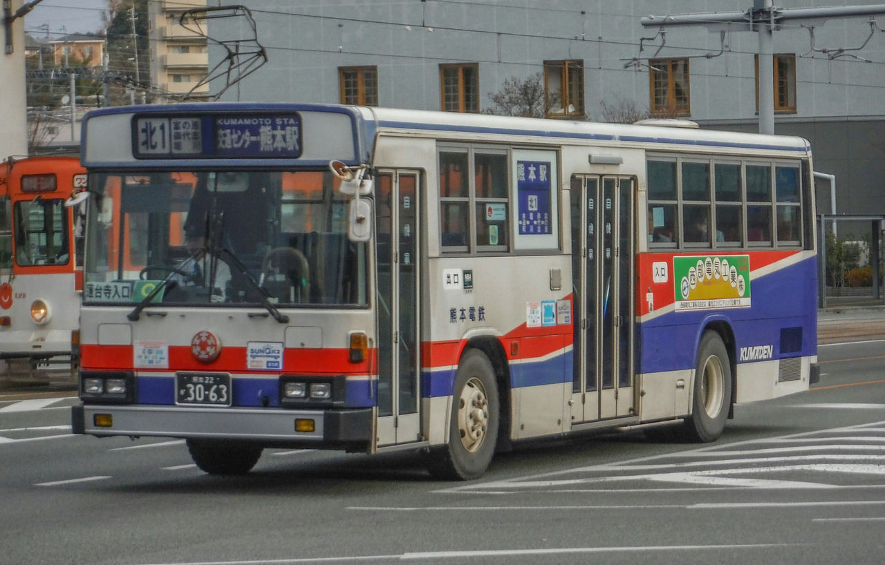 熊本電気鉄道 熊本22か3063 : 🚌BUS画像館熊本🚏熊本県内のバス事業