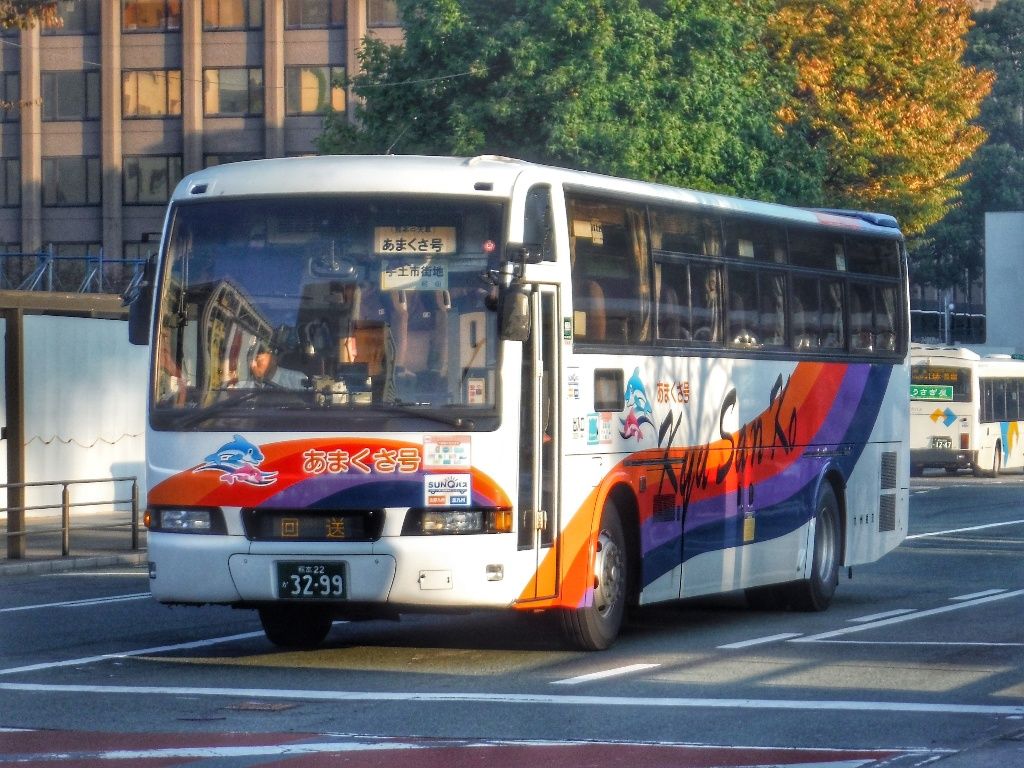 産交バス 熊本22か3299 : 🚌BUS画像館熊本🚏くまモンのICカード