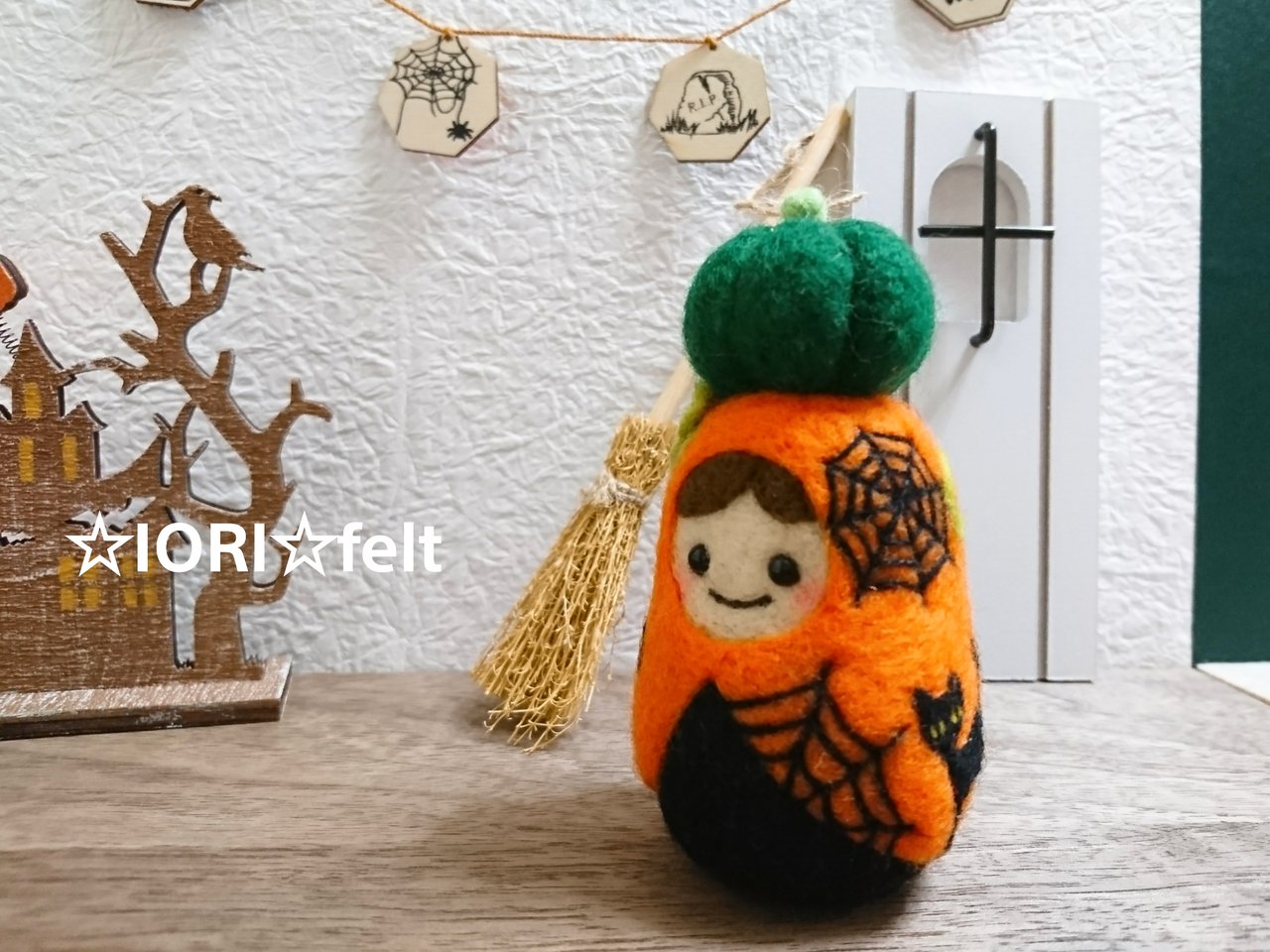 ハロウィンマトリョーシカ ｉｏｒｉ Felt 羊毛フェルトの世界
