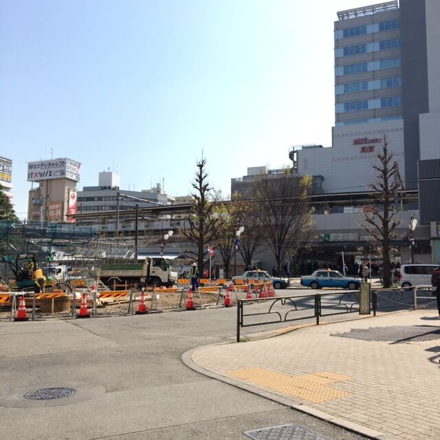 大塚駅北口の再開発の工事の様子を紹介します ロータリー縮小工事 3 26 大塚暮らしガイド21