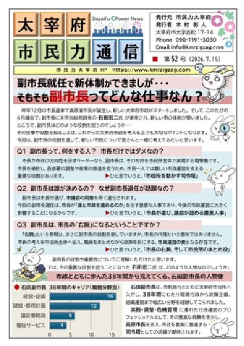 市民力通信（第50号）表