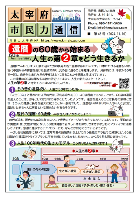 市民力通信(第45号)表