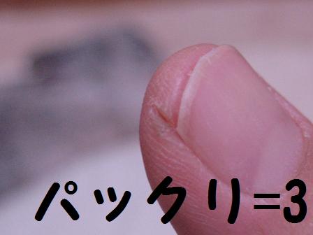 続 今日のうさこ パックリ割れ