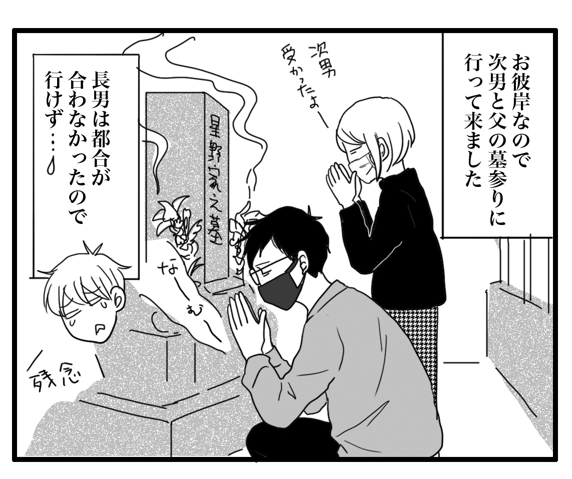 お彼岸と花粉と看板と ナイフみたいにとがってら 終わりかけ反抗期男子と天然男子とアラフィフ母の日常コミックエッセイ Powered By ライブドアブログ