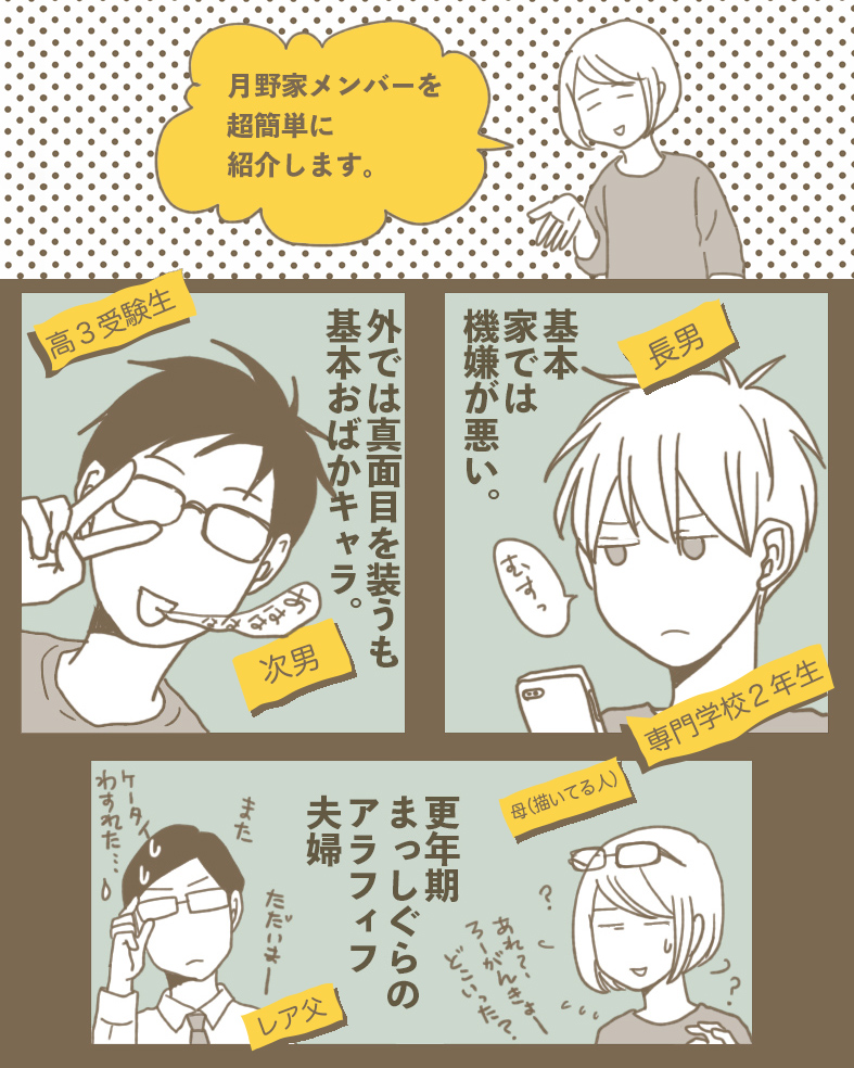 はじめましてのごあいさつ ナイフみたいにとがってら 終わりかけ反抗期男子と天然男子とアラフィフ母の日常コミックエッセイ Powered By ライブドアブログ