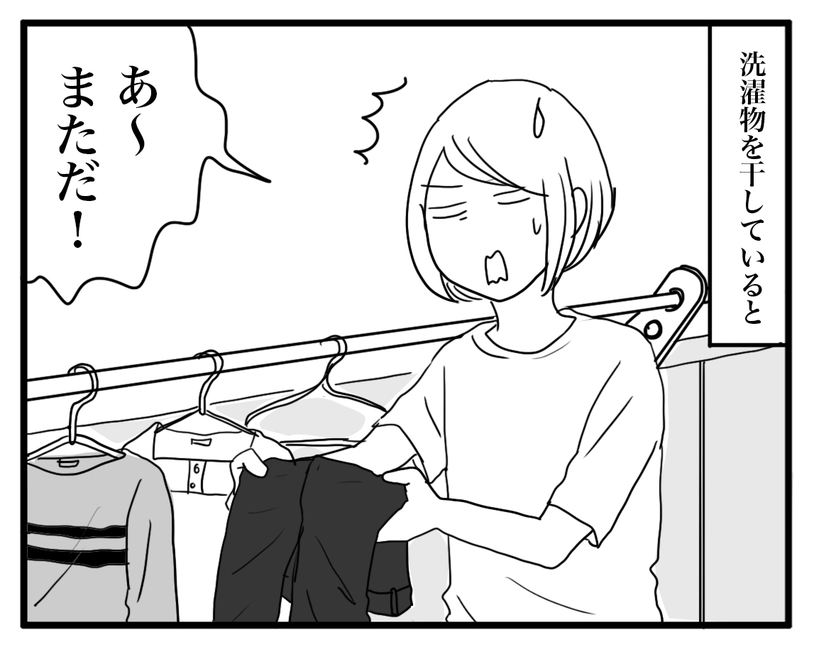 洗濯物にくっつくあれは何 ナイフみたいにとがってら 終わりかけ反抗期男子と天然男子とアラフィフ母の日常コミックエッセイ Powered By ライブドアブログ