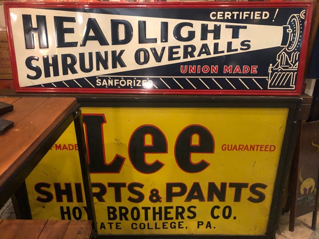 ヘッドライトHEADLIGHT】ビンテージ看板1930年代