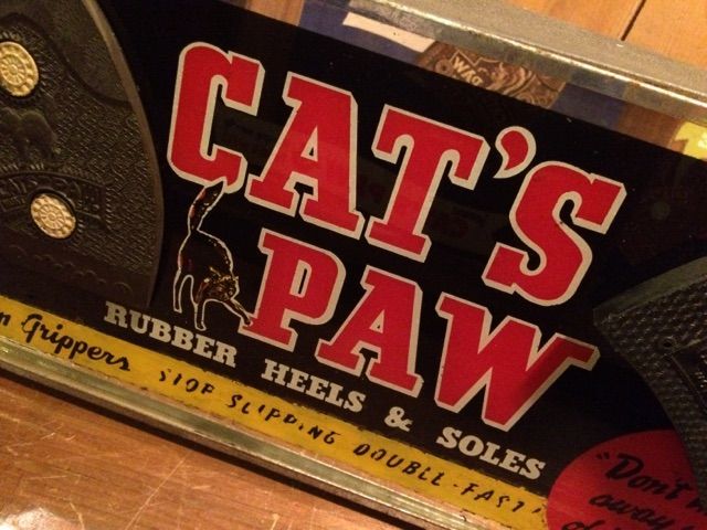 非売品　cat's pow 看板　アンティーク 非売品 cat's pow 看板 アンティーク