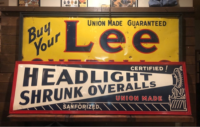 【ヘッドライト　HEADLIGHT】ビンテージ看板　1930年代 ヘッドライト HEADLIGHT】ビンテージ看板 1930年代