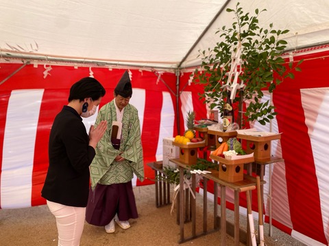 店舗兼住宅！！地鎮祭を行いました。