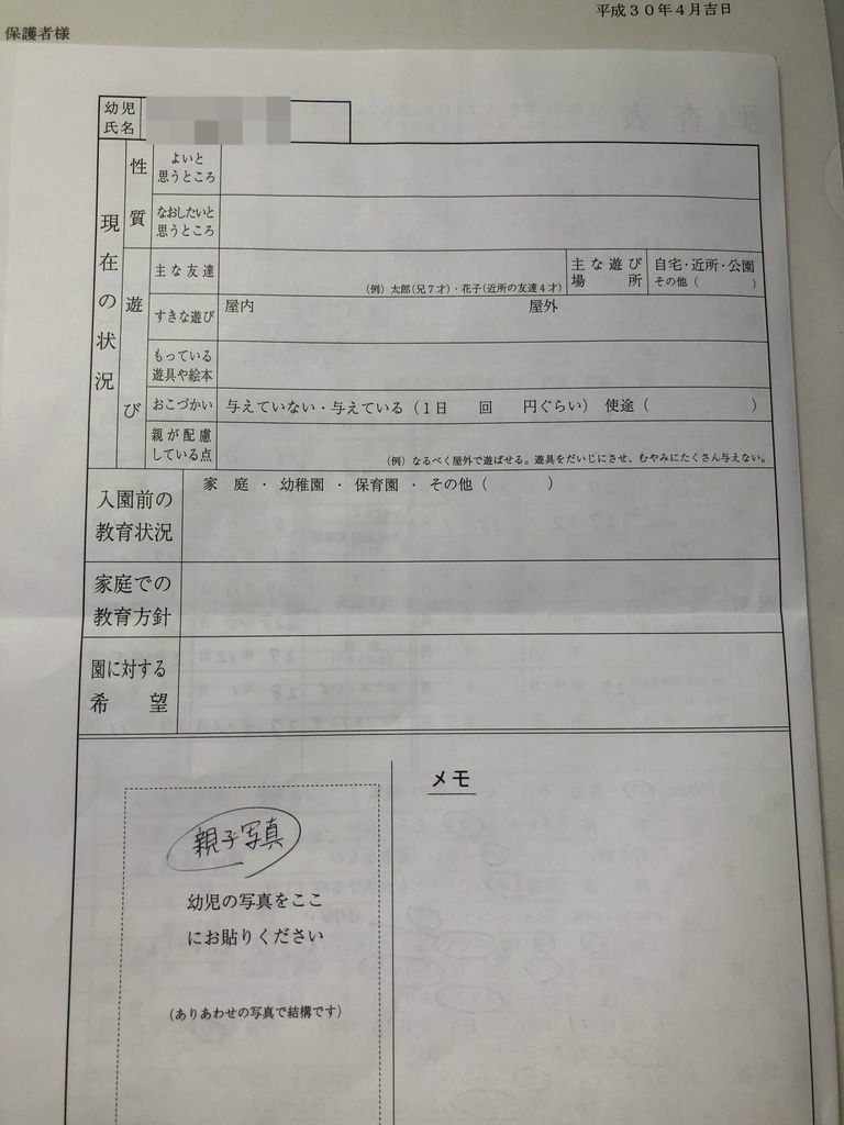 初登園 迷走する小人