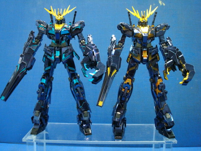 実演レポート mg ユニコーンガンダム2号機 バンシィ チタニウムフィニッシュver を塗装したッ アソビットシティ 公式ブログ