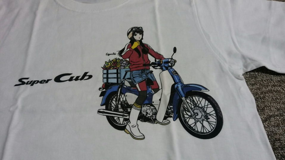 スーパーカブ 江口寿史 イラスト Tシャツ【 L 】 A タイプ スーパーカブ 江口寿史 イラスト Tシャツ【 L 】 A タイプ