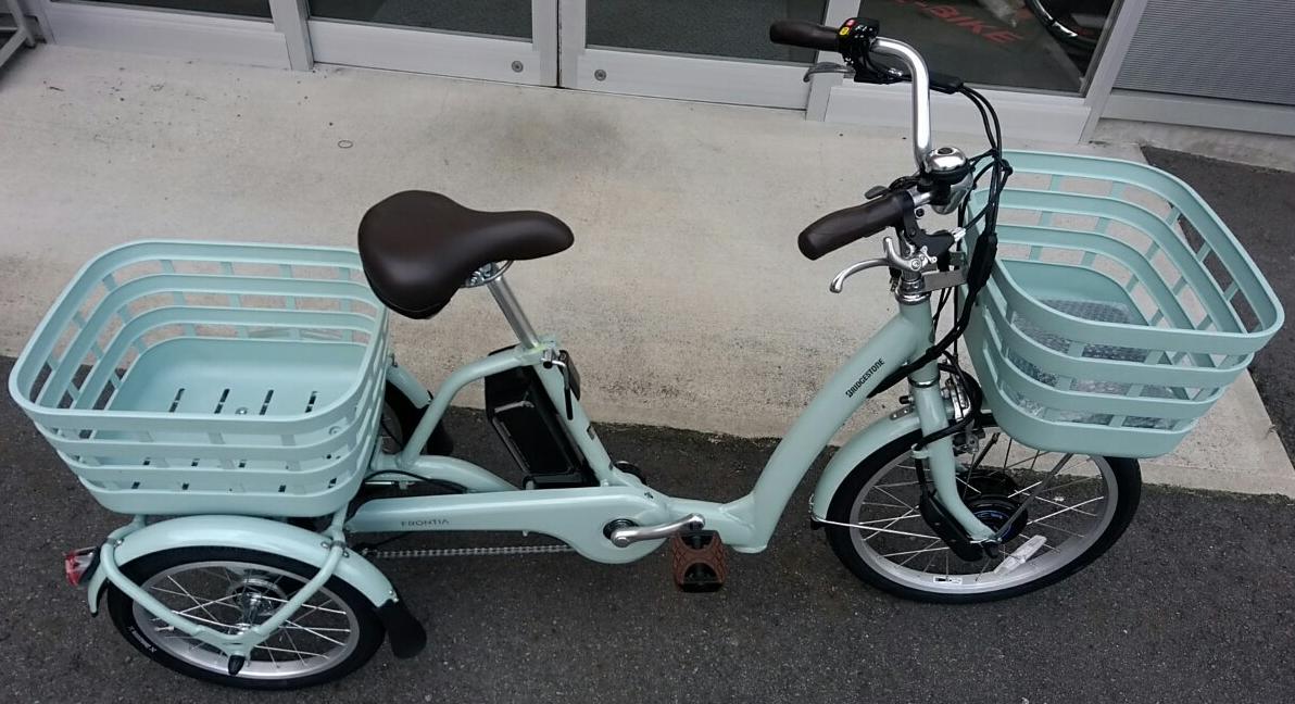 ブリヂストン電動三輪車『フロンティアラクットワゴン』納車しました 