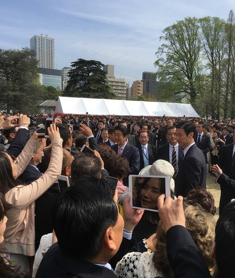 安倍総理と桜を観る会（観桜会）2