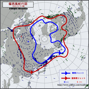 偏西風蛇行20230914