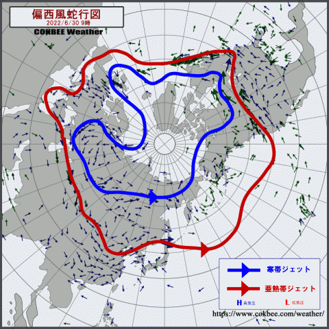 偏西風蛇行20220630