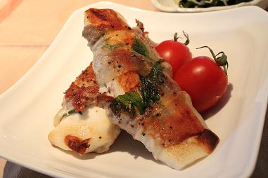 肉巻きはんぺん焼き