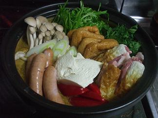 豆乳カレー鍋