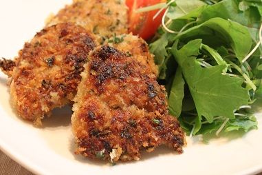 豚肉のマスタードパン粉焼き