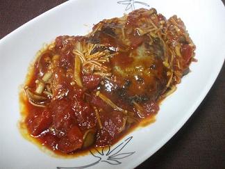 トマト煮込みのハンバーグ