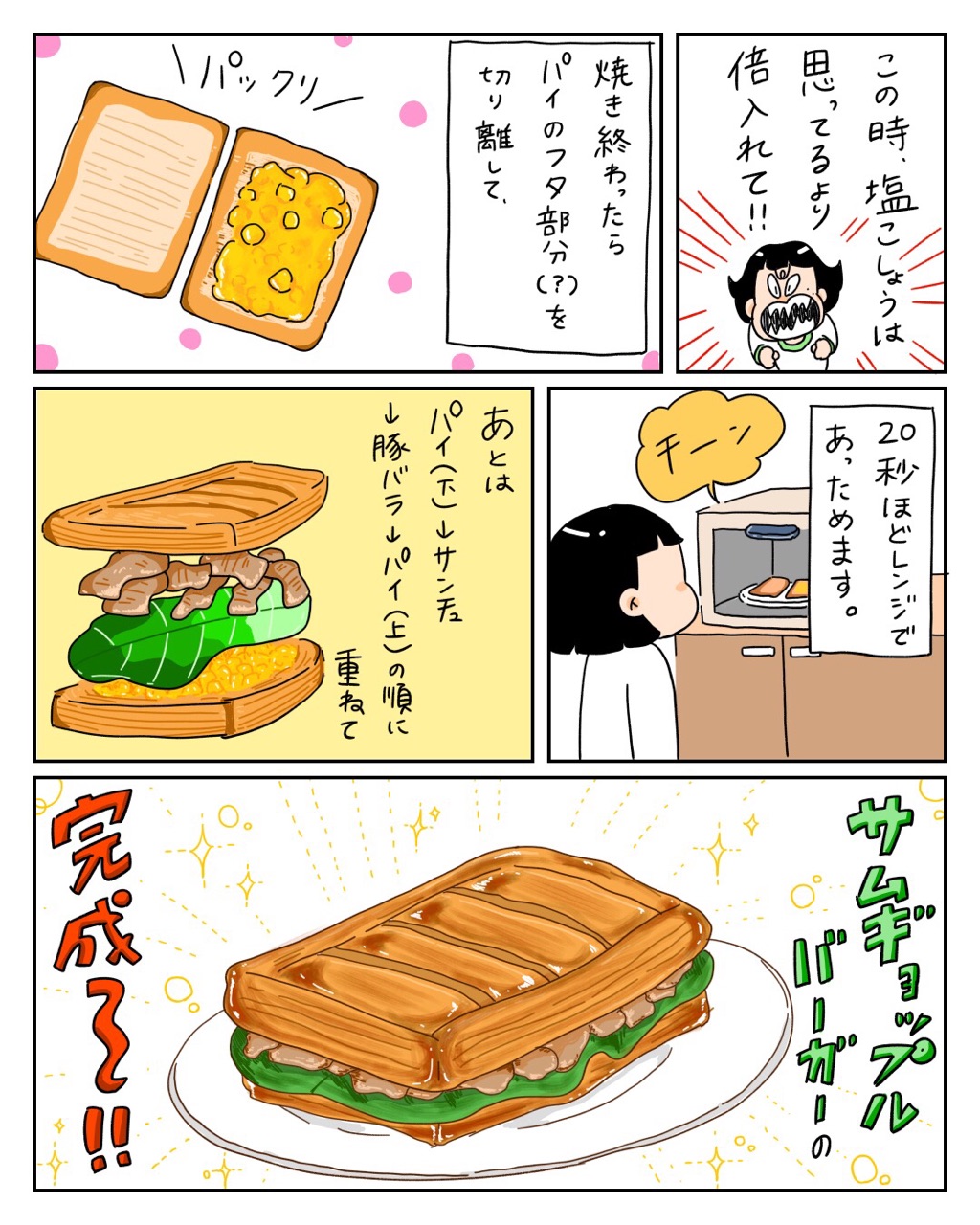 変態ごはん 傑作バーガーできたよ 自粛メシ 小林おでぶろぐ Powered By ライブドアブログ