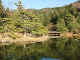 離宮から叡山を望む