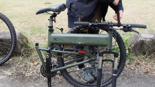 折りたたみ自転車 モンタギュー パラトルーパーの折りたたみ方 