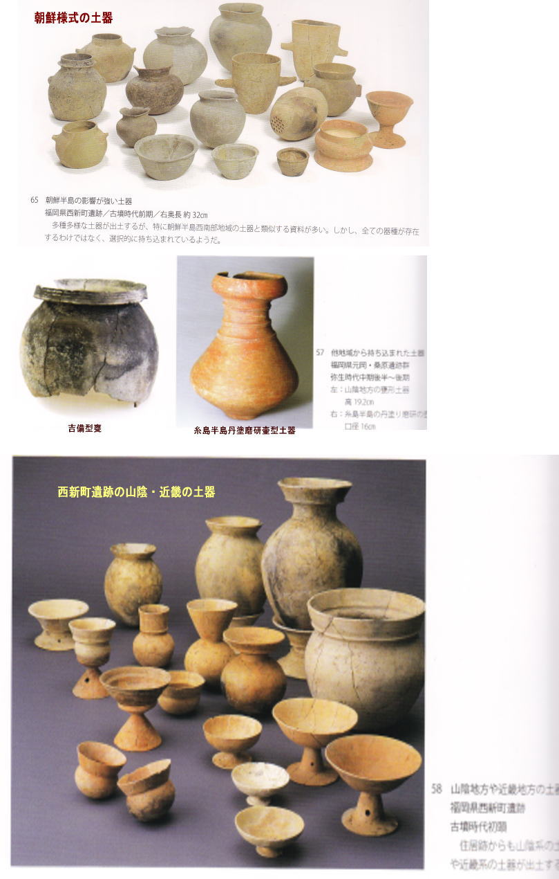 図説 西新町遺跡と吉備型甕と山陰 畿内式土器 邪馬台国論争は朱儒の喧騒 民族学伝承ひろいあげ辞典