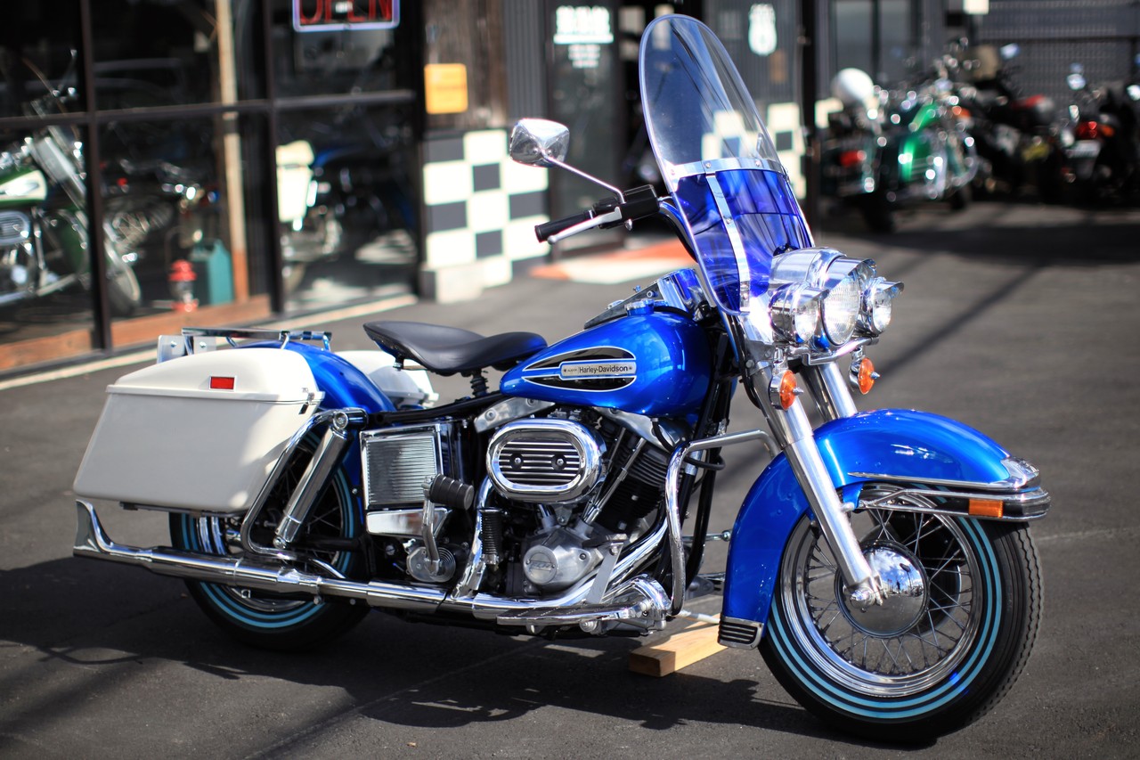 Harley-Davidson タンク 青　ショベルで使用 半世紀前のショベルが新車のように蘇りました！ : 鼓動館ブログ