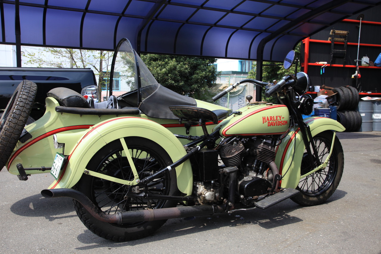 80年前のハーレー VL 側車付 : 鼓動館ブログ