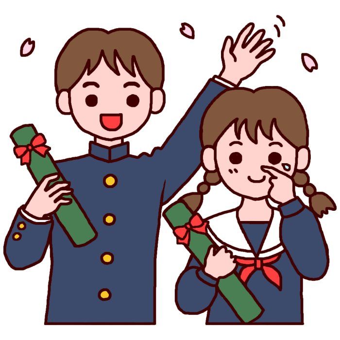 50 卒業 式 イラスト 中学校 全イラスト集