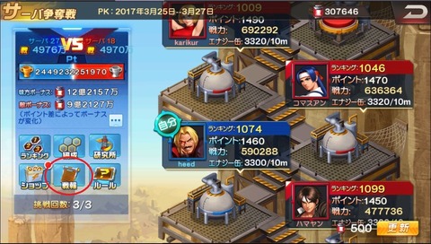 サーバ争奪戦