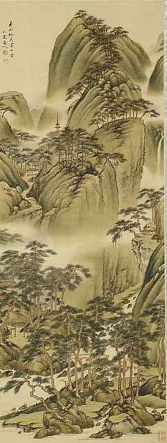 骨董・古美術品オークション 古裂會 <今日の逸品> 46回出品 田能村直入 松涛山水画幅 コメントトラックバック