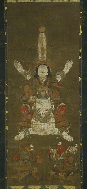 荼吉尼天画像幅 : 骨董・古美術品オークション 古裂會 ＜今日の