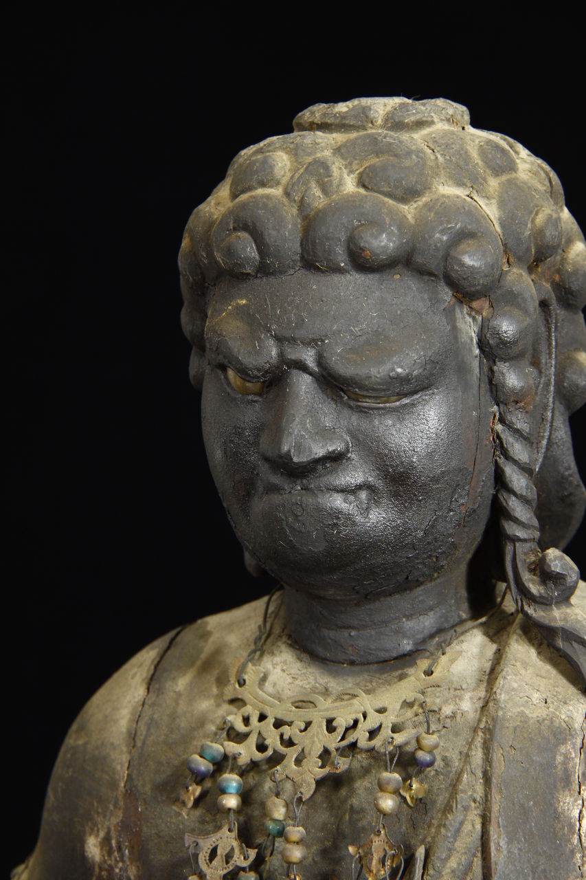 木彫不動明王像 : 骨董・古美術品オークション 古裂會 ＜今日の逸品＞
